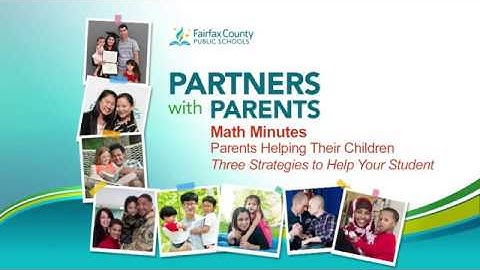 Partners with Parents: Math Minutes - Three Strategies to Help Your Student