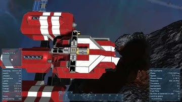 Space Engineers - Crashed Red Ship creative test