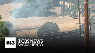 Evacuation orders downgraded for fire near Fairfield