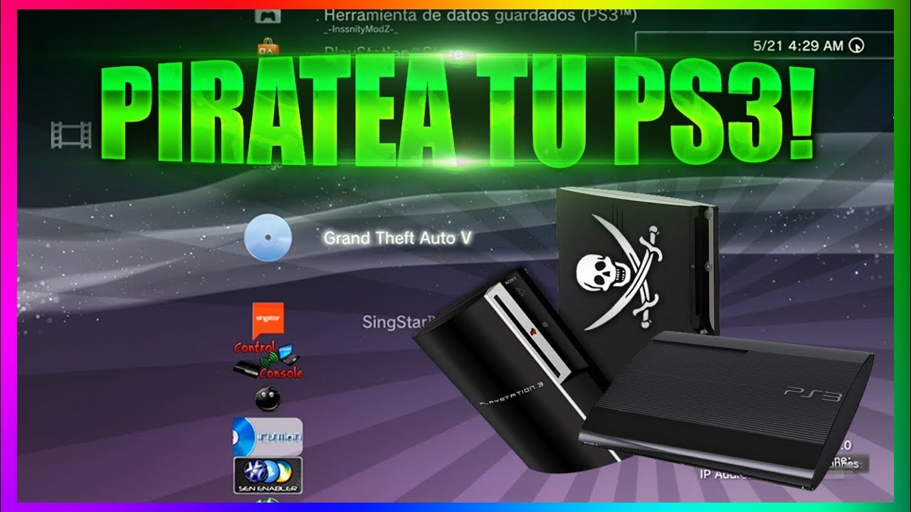 TUTORIAL PIRATEAR PS3 ORIGINAL CON USB EN LA VERSION 4.84 Y 4.85! TIENES  QUE HACER ESTO !!! 😱 - YouTube