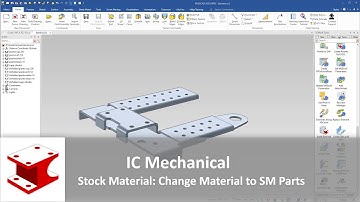 IronCAD Mechanical - Change Material to Sheet Metal Parts