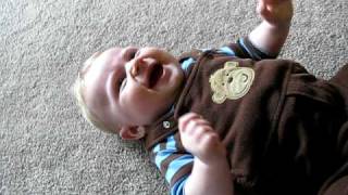 Cute Chubby Baby Laughing Hysterically!