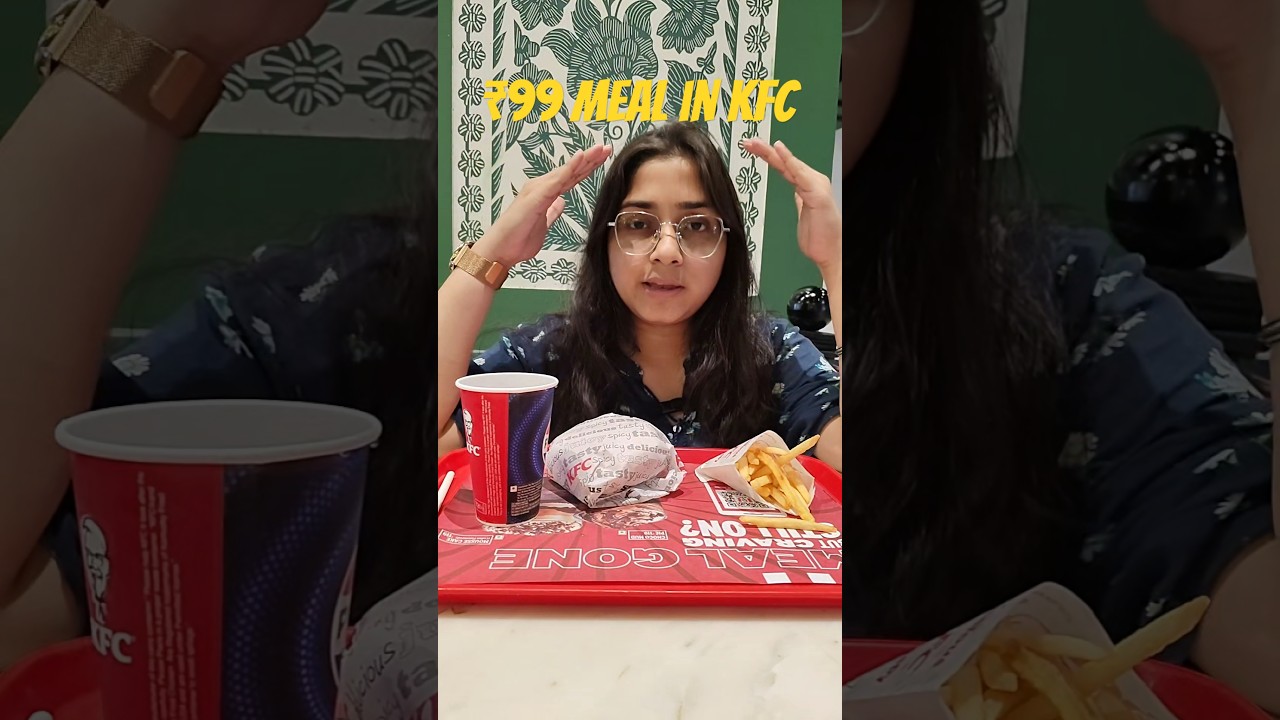 KFC 99 Meal Review 🤤🔥 | Budget Chicken burger Meal | #kfc