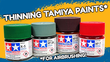 Thinning Tamiya Paints
