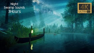 Night Swamp Sounds - Frogs, Crickets, Light Water Sounds, Forest Nature Sounds. 3hours by EXPAND ASMR 38 views 2 months ago 3 hours