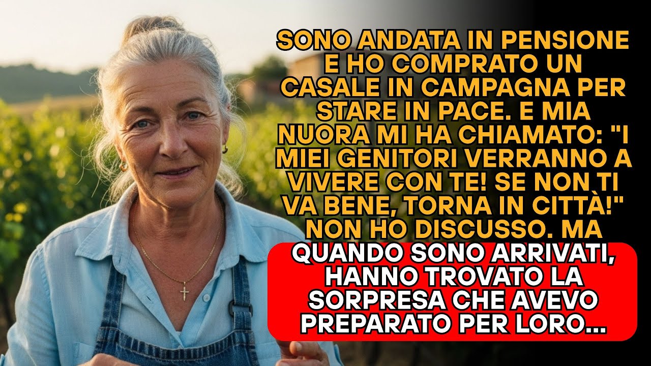 MIA NUORA PORTÒ I GENITORI NELLA MIA CASA DI CAMPAGNA... HO PREPARATO UNA SORPRESA..