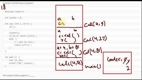 Programming : GATE 2018 CS/IT PREVIOUS YEAR SOLUTION