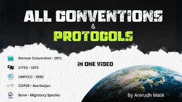 Environmental  Conventions & Protocol In One Video | #upsc prelims 2025