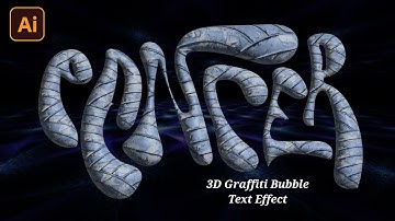 3D Graffiti Bubble Text in Illustrator – Easy & Cool Typography Tutorial!