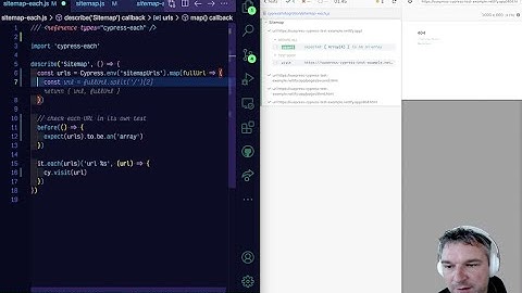 Test Each URL From Sitemap In Its Own Separate Cypress Test