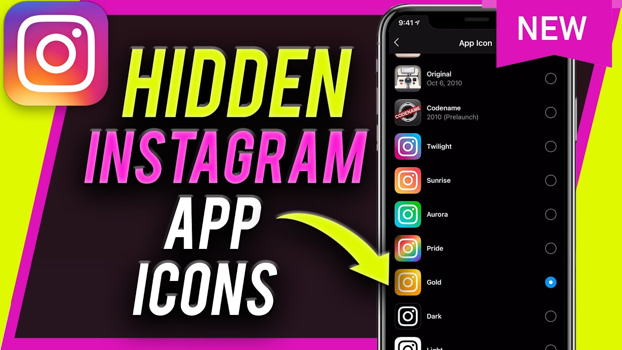 How to change Instagram App Icon Instagram Hidden Secret YouTube