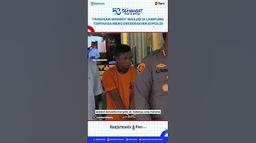Tepergok Mencuri, Marbot Masjid di Lampung Menangis Tertangkap, Terpaksa Demi Keluarga