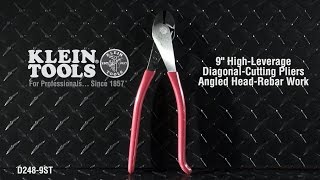 High-Leverage Diagonal-Cutting Pliers – Angled Head – Rebar Work
