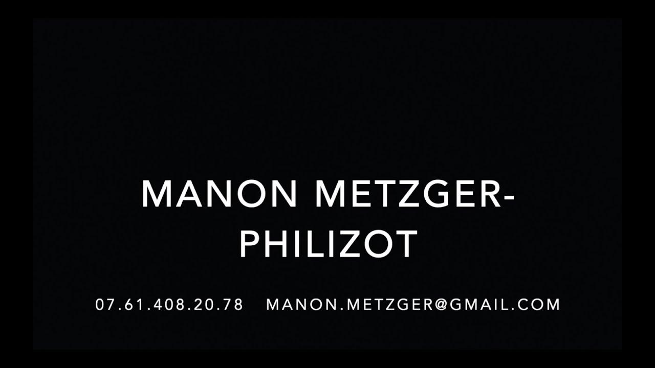 Manon METZGER - Présentation