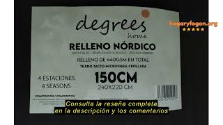 Reseña del Degress home Degrees Home - 4 Estaciones - Edredon Nordico Cama 150 cms - 2 Edredones. In