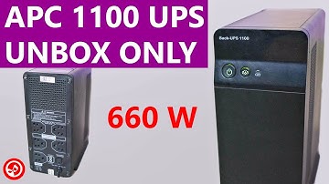 APC 1100VA UPS Unboxing | Best UPS For Computer | Backup Time UPS [SANEETS Gear]