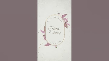 Aesthetic Lavender Theme Video Wedding Invitation | Animated Save the Date
