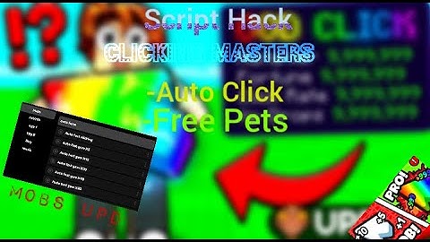 [OP💥] Roblox Script|clicking Masters|Auto Click|Free pets|Auto Rebirth|Mobile,PC|Roblox Lee Bika