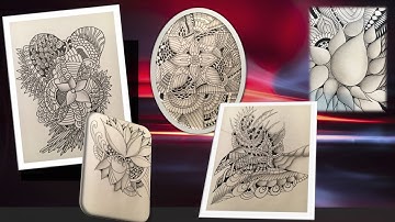 Zentangle Patterns for beginners: Evolution of My Zentangles Part 4