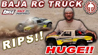 Conquer the Desert: Realistic RC OffRoading with the Huge LOSI Baja Rey!