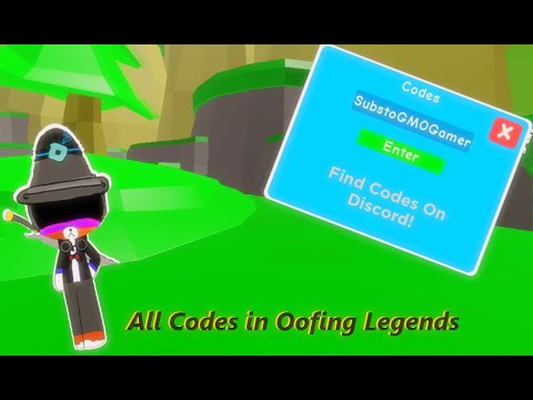 All Codes In Oofing Legends Roblox Youtube - roblox oofing legends codes