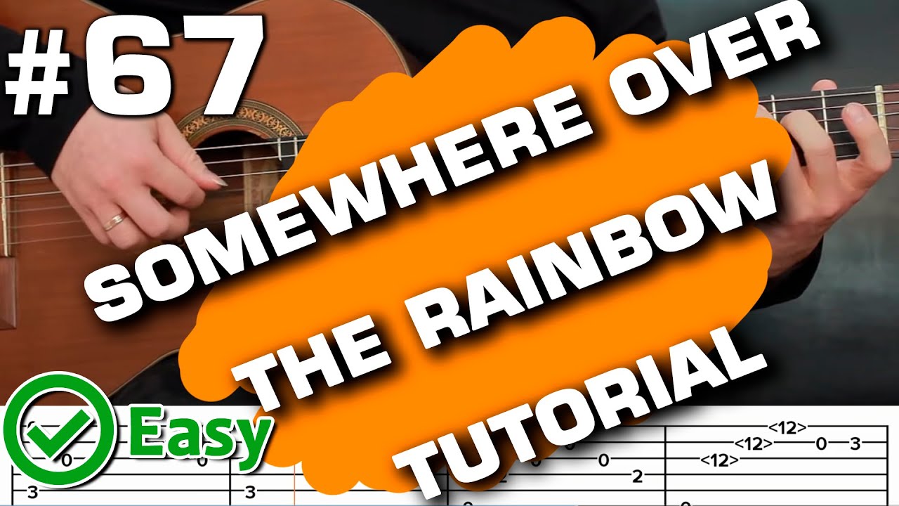 somewhere over the rainbow guitar lesson acoustic cover fingerstyle