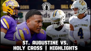 St. Augustine vs. Holy Cross (HIGHLIGHTS) || Surging Tigers look to spoil Homecoming 👀🏈