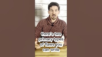 Do you know the two types of character flaws?