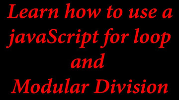 learn how to use a JavaScript for loop and modular division to create colorpicker part 2