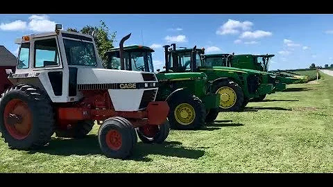 Low Hour Tractors Sold on Wabash, IN Farm Auction Today