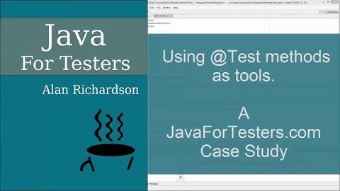 How to use a JUnit @Test Method to create a simple MVP tool in Java