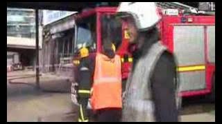 Southport Visiter: Southport Marine Way Bridge Blaze