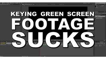 How To Key Bad Green Screen Footage - AE Tutorial