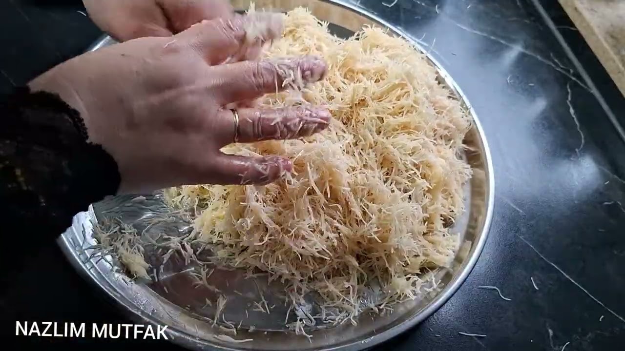 ‼️ FİNCANDA CEVİZLİ  KADAYIF TATLISI NASIL YAPILIR😯  NAZLIM MUTFAK🌹TA 👈