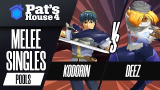 KoDoRiN vs. Deez - Pat's House 4 - Melee Singles Pools