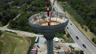 Inside View & Welding Water Tower - Gurnee Knowles Road Water Tower Construction - Part 2