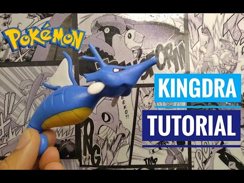 Como hacer a Kingdra Tutorial Pokemon con porcelana fría / How to make Kingdra Pokemon whit Clay