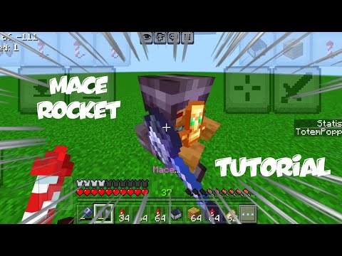 Mace pvp combo tutorial for mcpe(under 3 minutes)||mobile||.