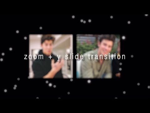 zoom + y slide transition | after effects