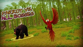 Parrot vs. all bosses! | Wildcraft Transformation