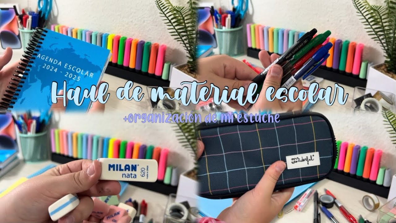 Haul de material escolar + organización de mi estuche🩵