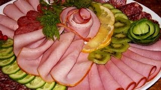 Мясная нарезка - праздничная закуска