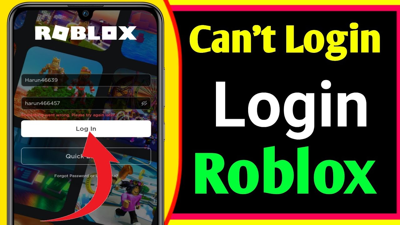 How to Fix Can't Login to Your Roblox Account, Cant Login to Roblox