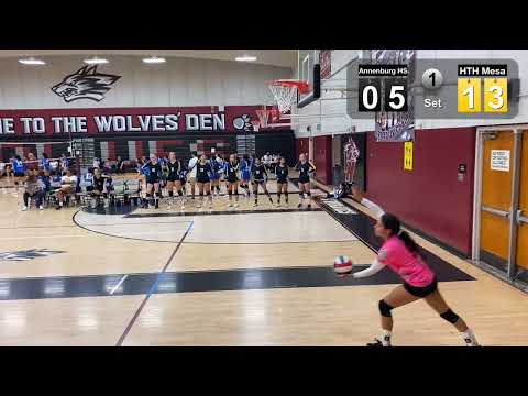 High Tech High Mesa vs Annenburg High School Varsity Girls Volleyball set 1 of 2