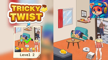 Tricky Twist Puzzle – Level 2 HELP THE GIRL FINISH HER HOMEWORK Solution | iOS / Android Gameplay