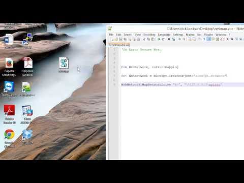 VBScripting Lesson 7 - Using WMI to map a network drive