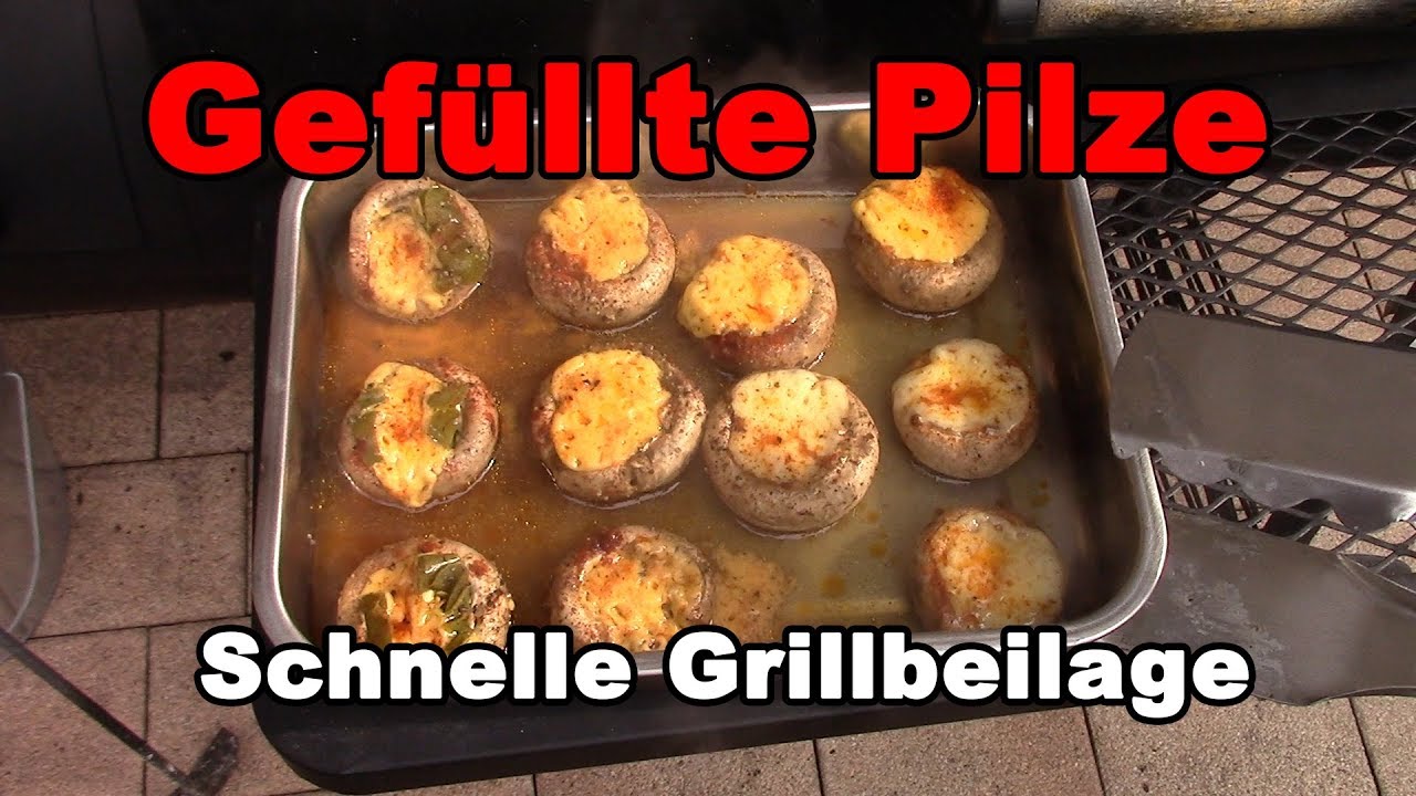 Gefüllte Pilze - Schnelle Grillbeilage | #VeganFrei #19 - YouTube