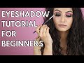 EYESHADOW TUTORIAL FOR BEGINNERS | HOW TO APPLY EYESHADOW  | HOW TO CREATE A BASIC EYESHADOW LOOK