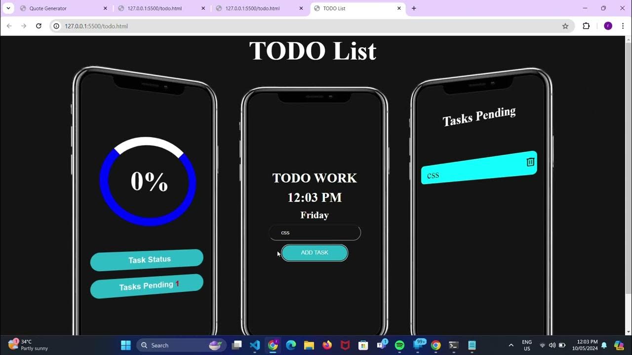 How to create Todo List Using HTML || CSS || JS in simple way and with ...