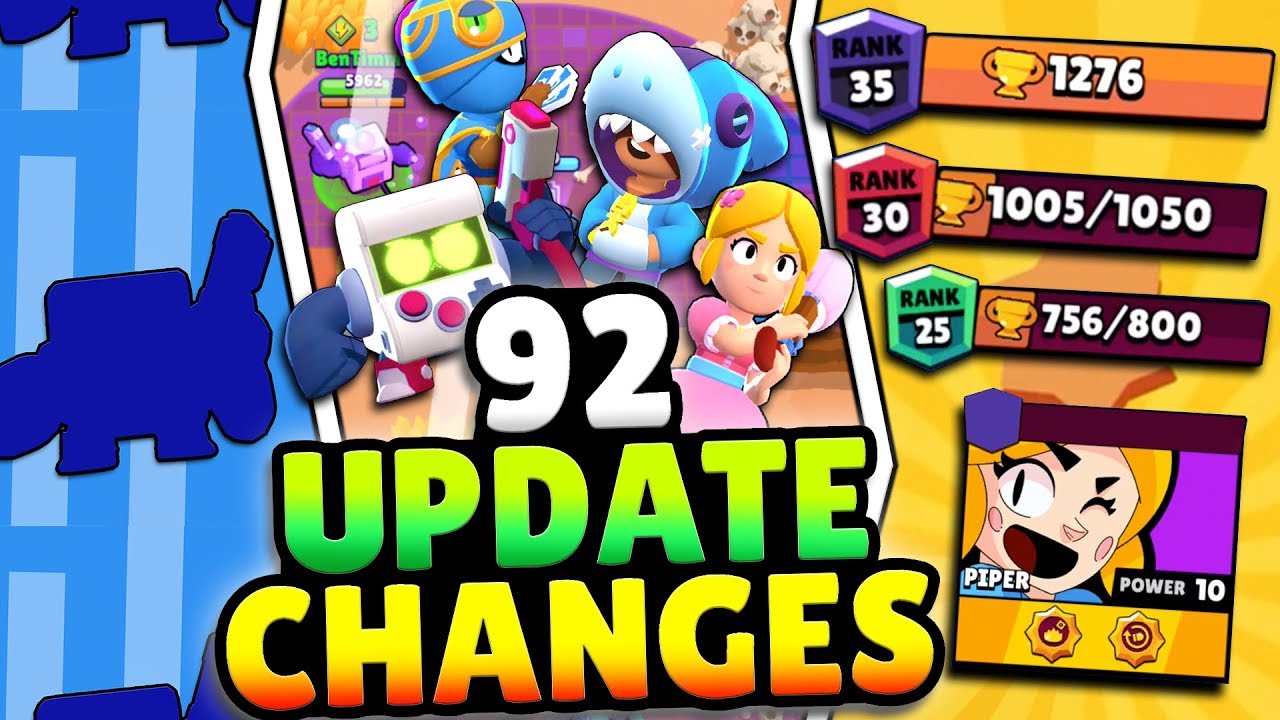 92 New Update Changes Rank 25 30 35 Free Brawler 4 Skins More Every Brawl Update Change Youtube - serveur privé brawl stars avec brawler rang 35